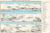 LAKE DISTRICT Panorama of Fells from Orrest Head. Cumbria. WARD LOCK 1971 map