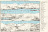 LAKE DISTRICT Panorama of Fells from Orrest Head. Cumbria. WARD LOCK 1971 map