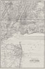 NEW YORK. Vicinity of New York City 1893 old antique vintage map plan chart