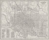 BALTIMORE, MARYLAND. Antique City Town map plan 1893 old chart