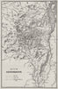 ADIRONDACKS. Antique map. Upstate New York 1893 old plan chart