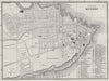 QUÉBEC QUEBEC CITY. Antique City Town map plan 1893 old chart