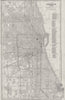 CHICAGO, ILLINOIS. Antique City Town map plan 1893 old chart