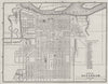 SAVANNAH, GEORGIA. Antique City town map plan 1893 old chart