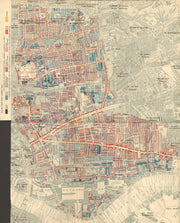 CHARLES BOOTH POVERTY MAP Wapping Whitechapel Shoreditch Bethnal Green 1902