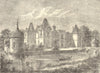 BORDEAUX WINE. Chateau Louis XIII du Medoc 1949 old vintage print picture