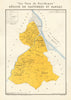 BORDEAUX VINS WINE. Région de Sauternes et Barsac. Larmat 1949 old vintage map