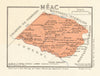 BORDEAUX WINE. Les Vins de Bordeaux - Néac Neac. Larmat 1949 old vintage map