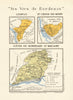 VINS WINE.Loupiac;Ste Croix Mont;Côtes de Bordeaux-St Macaire. Larmat 1949 map