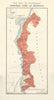 BORDEAUX WINE. Vins de Bordeaux - Premières Côtes de Bordeaux. Larmat 1949 map