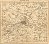 LONDON. 15 miles around London. General index map. Cary. 1786 old antique