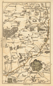 CHIPPING ONGAR. North Weald Bassett,Marden Ash,Toot Hill,Bobbingworth 1786 map