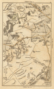 HARROW. Bushey,Pinner,Harrow on the Hill,Oxhey,Wealdstone,Hatch End 1786 map