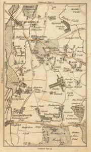 UXBRIDGE. Hillingdon,Hayes,West Drayton,Yiewsley,Ickenham,Heathrow 1786 map