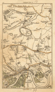 EALING. Brentford, Chiswick, Acton, Kew, Willesden, Wembley, Brent 1786 map