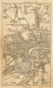 WEST END. Islington,Chelsea,Mayfair,Marylebone,Camden,Westminster 1786 old map