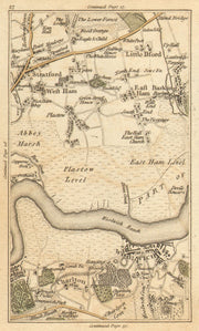 WOOLWICH. Greenwich,Stratford,West/East Ham,Charlton,Barking,Plaistow 1786 map