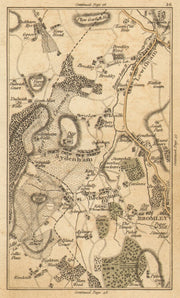 LEWISHAM. Sydenham,Beckenham,Bromley,Penge,Catford,Bellingham,Peckham 1786 map