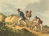 INDIA. Catching vipers snakes. Forked stick, fangs cut (Edward Orme)  1814