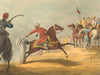 EGYPT. Mamalukes Mamluks exercising Sabre Scimitar horseback (Orme)  1814