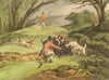 GERMANY. Wild Boar attacking the Hunters. Dogs. Rifle.  (Edward Orme)  1814
