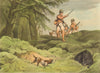 GERMANY. Wild Boar wounded. Hunting. Dog. Rifles (Edward Orme)  1814 old print