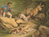 SOUTH AMERICA. Hunting a Tiger Cat (Oncilla) . Dogs Spear (Orme)  1814 print