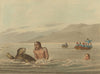 PACIFIC. Turtle- fishing Water. boat.  (Field Sports- Edward Orme)  1814 print
