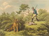 INDIA. Hunting with rifle. Tiger. Dog. Shooting Anecdote (Orme)  1814 print
