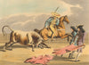 SPAIN BULL FIGHTING 4. Charges of the Bull. Picadores. Horse.  (Orme)  1814