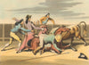 SPAIN BULL FIGHTING 5. Danger of the Picadores. Chulos. Horse (Orme)  1814