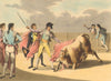 SPAIN BULL FIGHTING 11. The death blows. Matador sword knife.  (Orme)  1814
