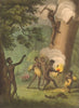 AUSTRALIA ABORIGINES. Smoking out the Opossum. New South Wales (Orme)  1814