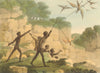AUSTRALIA ABORIGINES. Killing birds with spears. New South Wales (Orme)  1814