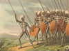 AUSTRALIA ABORIGINES. Warriors of New South Wales. Spear shield (Orme)  1814