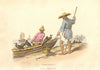 CHINA. Fishing Cormorants. Leu Tze. Fisherman. Junks. ALEXANDER  1814 print