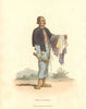CHINA. A Man Servant. (Alexander- Chinese dress & manners)  1814 old print