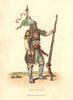 CHINA. A Soldier with his Matchlock. Rifle. Armour. ALEXANDER  1814 print