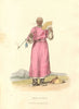 CHINA. A Mandarin in his Common Dress. Smoking pipe. Fan ALEXANDER  1814 print