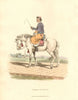 CHINA. A Mandarin's Servant on Horseback. ALEXANDER  1814 old antique print