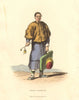 CHINA. A Mandarin's Page or servant. Pipe. ALEXANDER  1814 old antique print