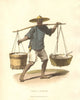 CHINA. rice seller / vendor. Baskets suspended bamboo lath. ALEXANDER  1814