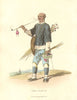CHINA. A pipe seller. Bamboo tube; porcelain bowl. ALEXANDER  1814 old print