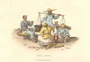 CHINA.Trackers regaling;eating rice.Tracking barges canals.ALEXANDER 1814