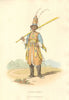 CHINA. A Mandarin's Officer. Feathered hat. ALEXANDER  1814 old antique print