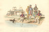 CHINA. A Military Post with a group of Soldiers. ALEXANDER  1814 print