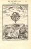 ARMILLARY SPHERE. 'Equateur'. Carte Generale du Monde. Astrolabe. MALLET 1683