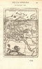 EUROPE showing daylight hours at summer equinox. Sunrise-sunset. MALLET 1683 map