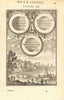 PEOPLE AT OPPOSITE LONGDITUDE/LATITUDE. Antoeci Perioeci Antipodes 1683 map