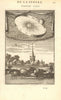 ASTRONOMY. Earth orbiting Sun. Signs of the zodiac. Church. Cows. MALLET 1683